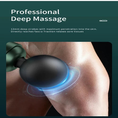 Deep Tissue Massage Gun – Handheld Muscle Massager with LCD Display for Back, Neck & Body Pain Relief