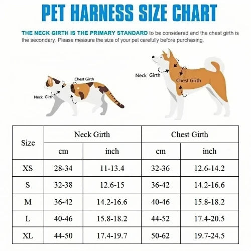 Breathable Pet Harness & Leash Set – Adjustable Vest for Small Dogs & Cats (French Bulldog, Chihuahua, Puppy)
