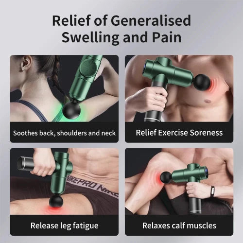 Deep Tissue Massage Gun – Handheld Muscle Massager with LCD Display for Back, Neck & Body Pain Relief