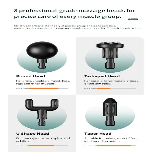 Deep Tissue Massage Gun – Handheld Muscle Massager with LCD Display for Back, Neck & Body Pain Relief