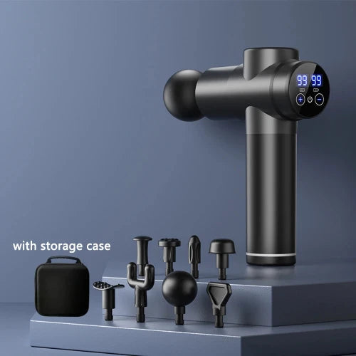 Deep Tissue Massage Gun – Handheld Muscle Massager with LCD Display for Back, Neck & Body Pain Relief
